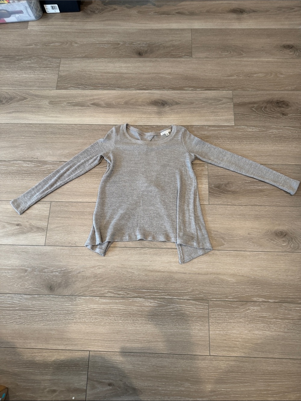 Women American Eagle Out. Long-Sleeve Gray Knit Top